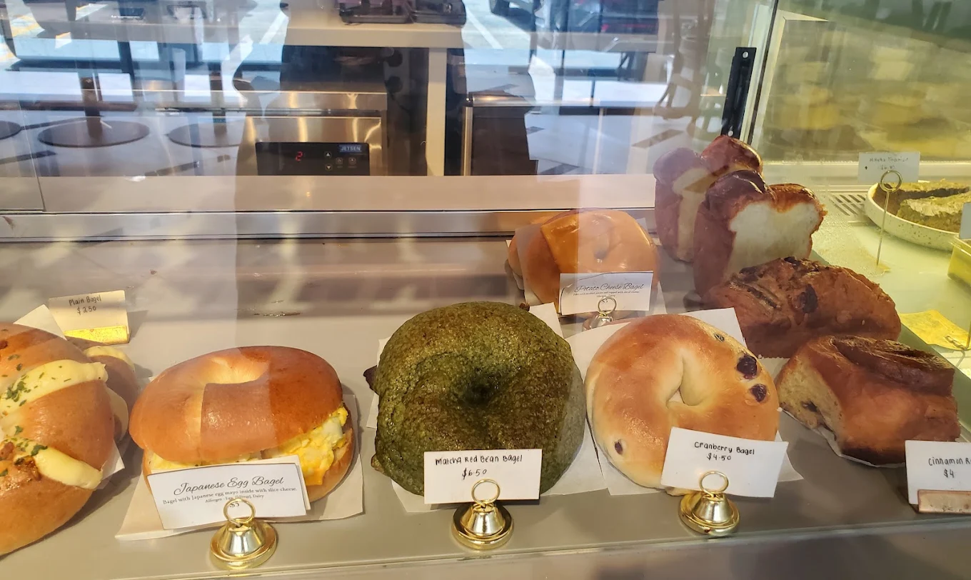 Fiorise bagels and filled breads in the display
