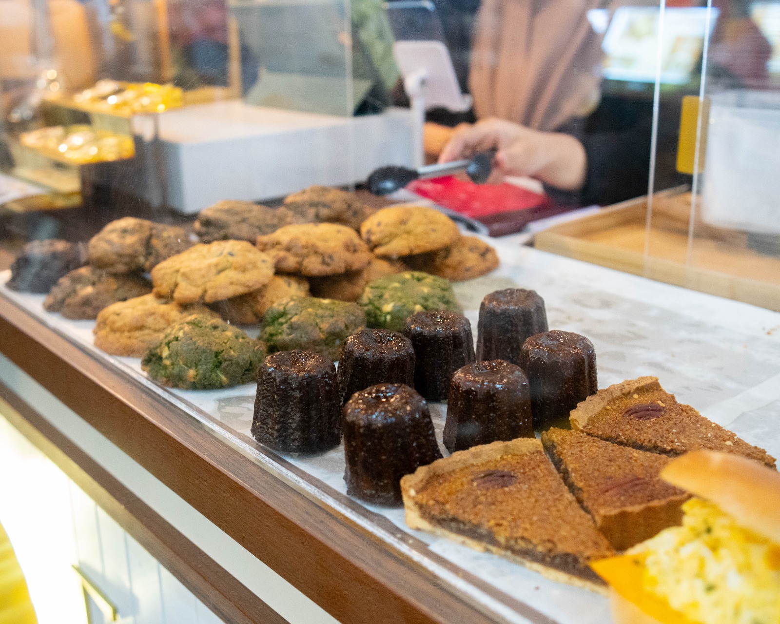 Fiorise canelés and fresh bakes in the pastry counter
