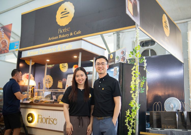 Fiorise founders Melissa Gan and Ivan at their pop-up counter